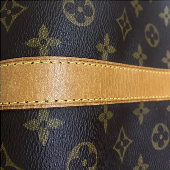 Louis Vuitton Brown Monogram Canvas Duffel with Tan Leather Trim - Picture 3 of 6